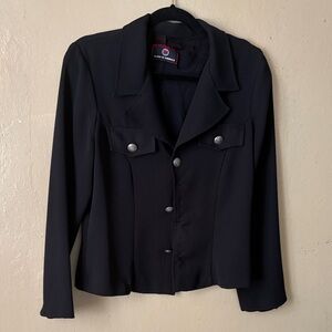Y2k 90s-00s Born In America Vintage Black Women's Blazer